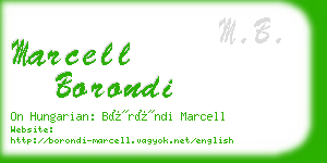 marcell borondi business card